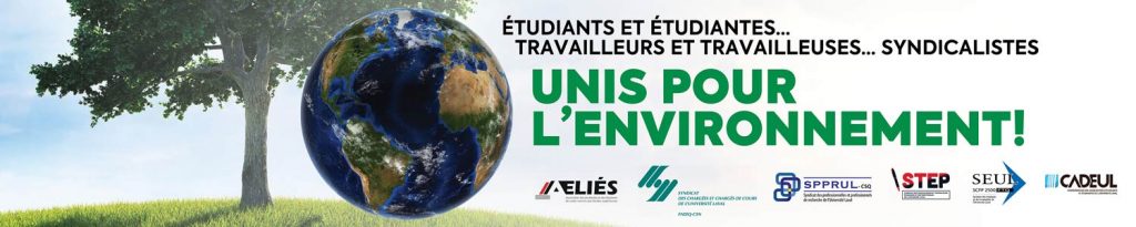 Bannière Semaine pour le climat du 23 au 27 septembre 2019